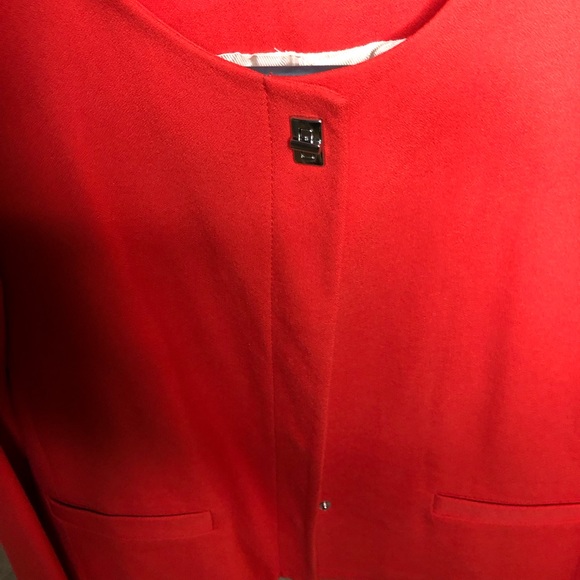 Blazer in red casual comfy business blazer streeetwear size L - Picture 2 of 5